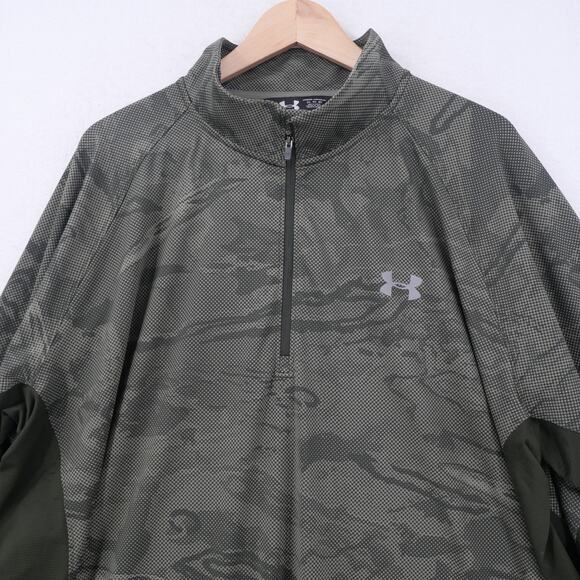 Under Armour 1/4 Zip Men's 3XL DriFit UA CoolSwitch Thermocline Camo - Picture 4 of 15